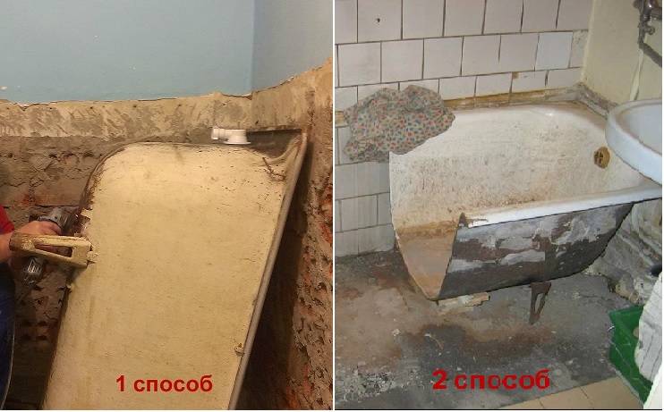 Как правильно установить ванну своими руками — видео, фото