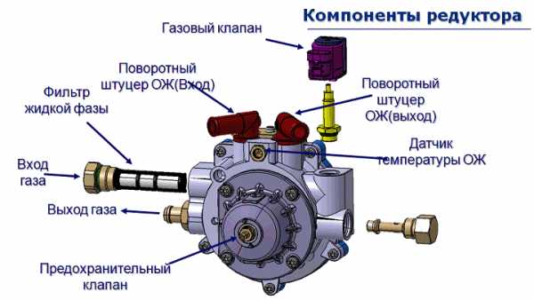 Схема газового редуктора