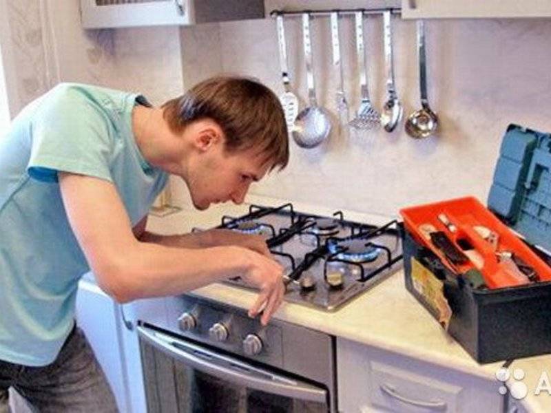 Техническое обслуживание и ремонт газовой плиты