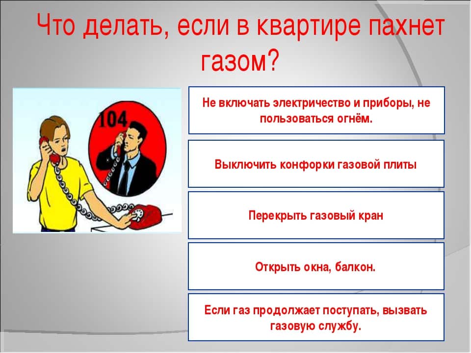 Что делать при утечке бытового газа в квартире: полная инструкция