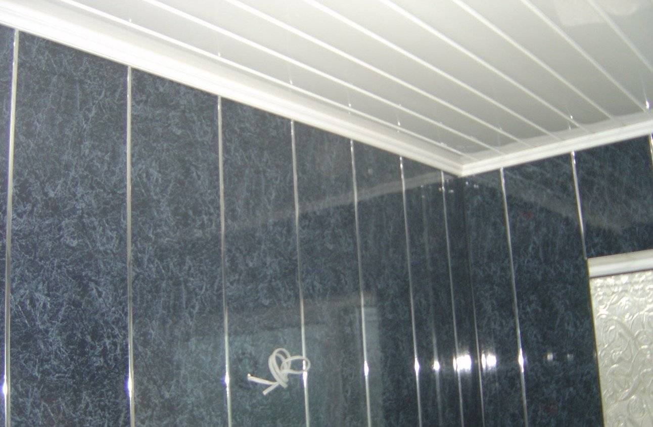 Обшивка стен панелями ПВХ В ванной