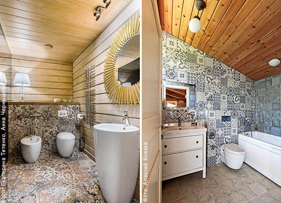 Ванная комната в деревянном доме своими руками / zonavannoi
