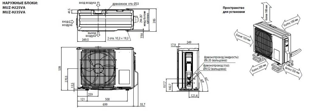Mitsubishi electric msz-dm25va / muz-dm25va отзывы