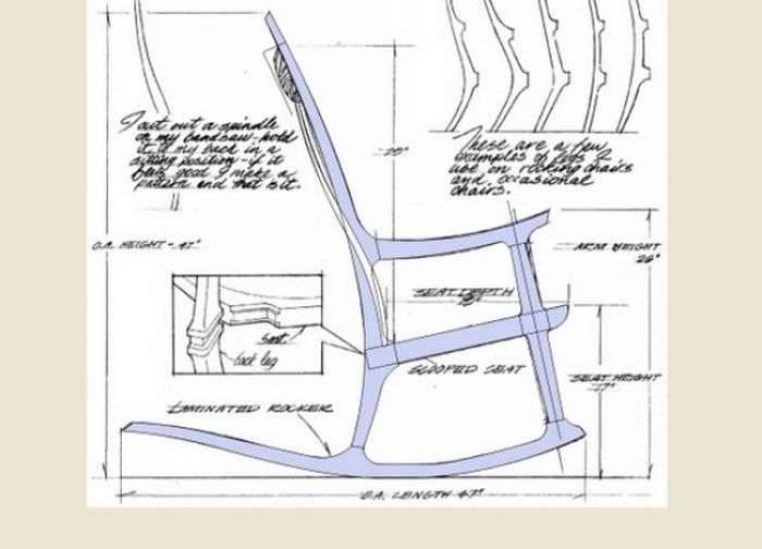 Кресло качалка из дерева чертежи. Чертеж кресло качалка Woodworking. Кресло качалка Дженни чертежи вид сбоку. Sam Maloof чертежи. Кресло Сэм Малуф чертежи.
