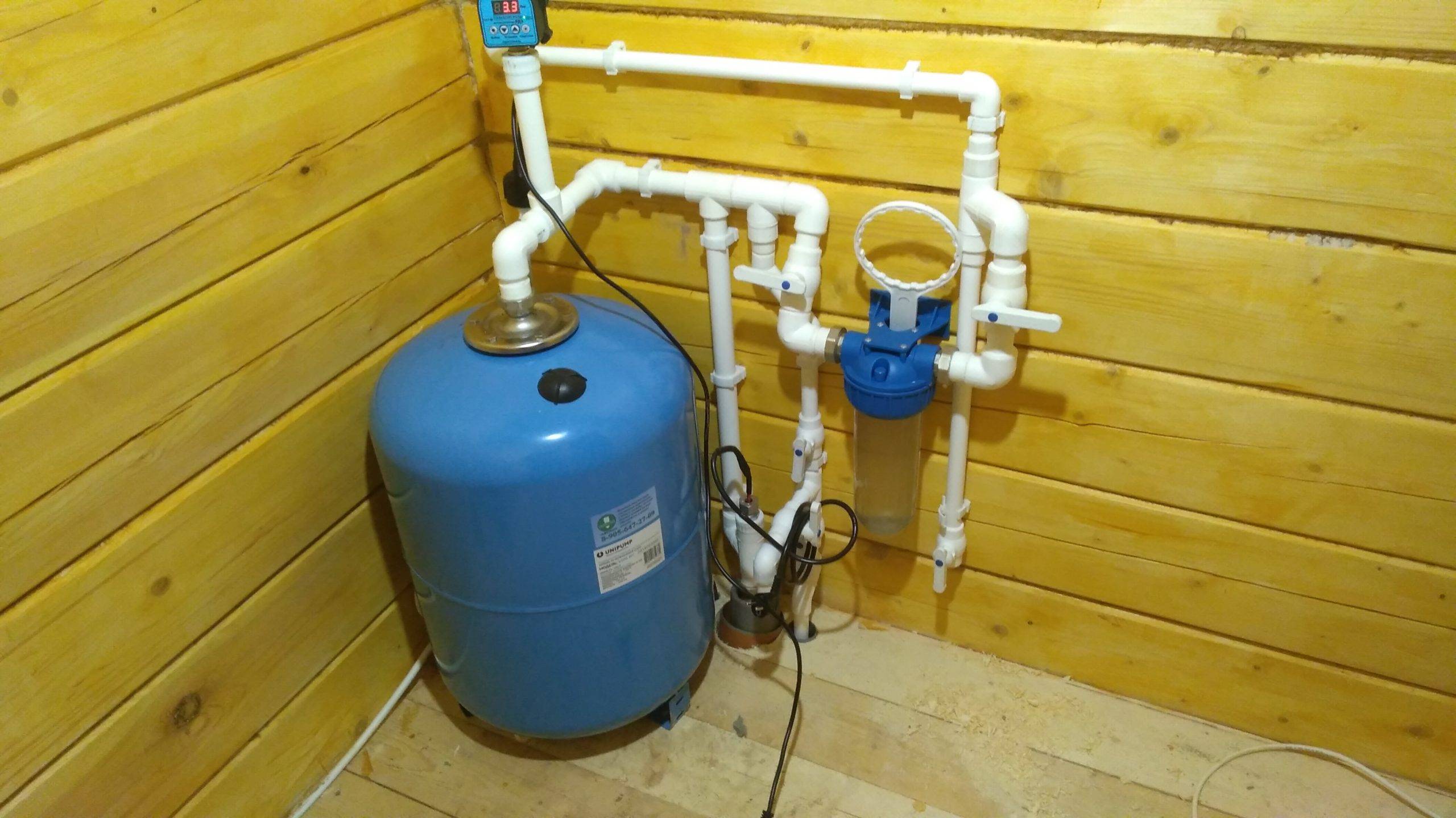 Водопровод в частном доме из скважины