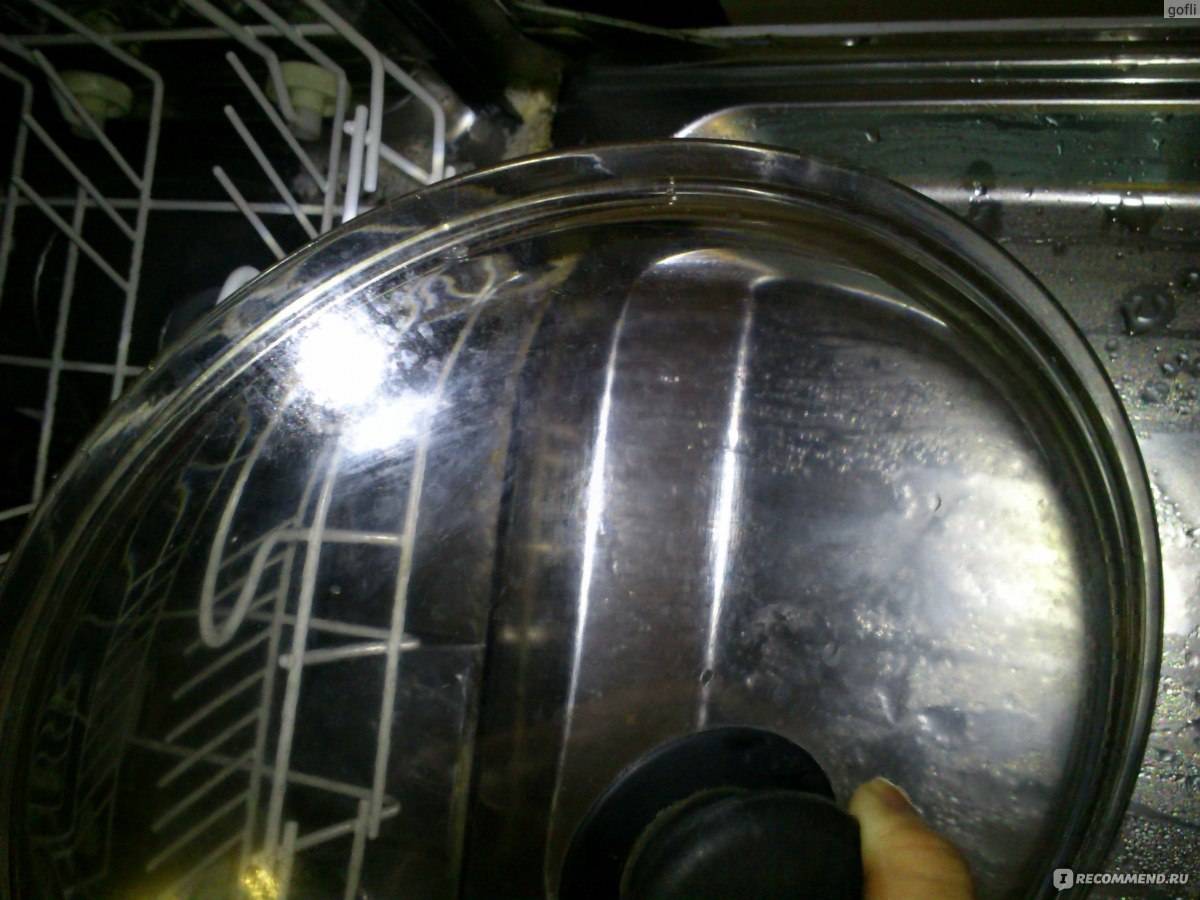 В посудомойке остается белый налет на посуде