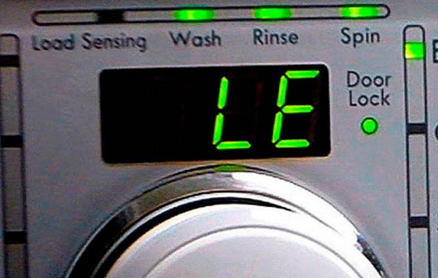 Ошибка dhe на стиральной машине lg