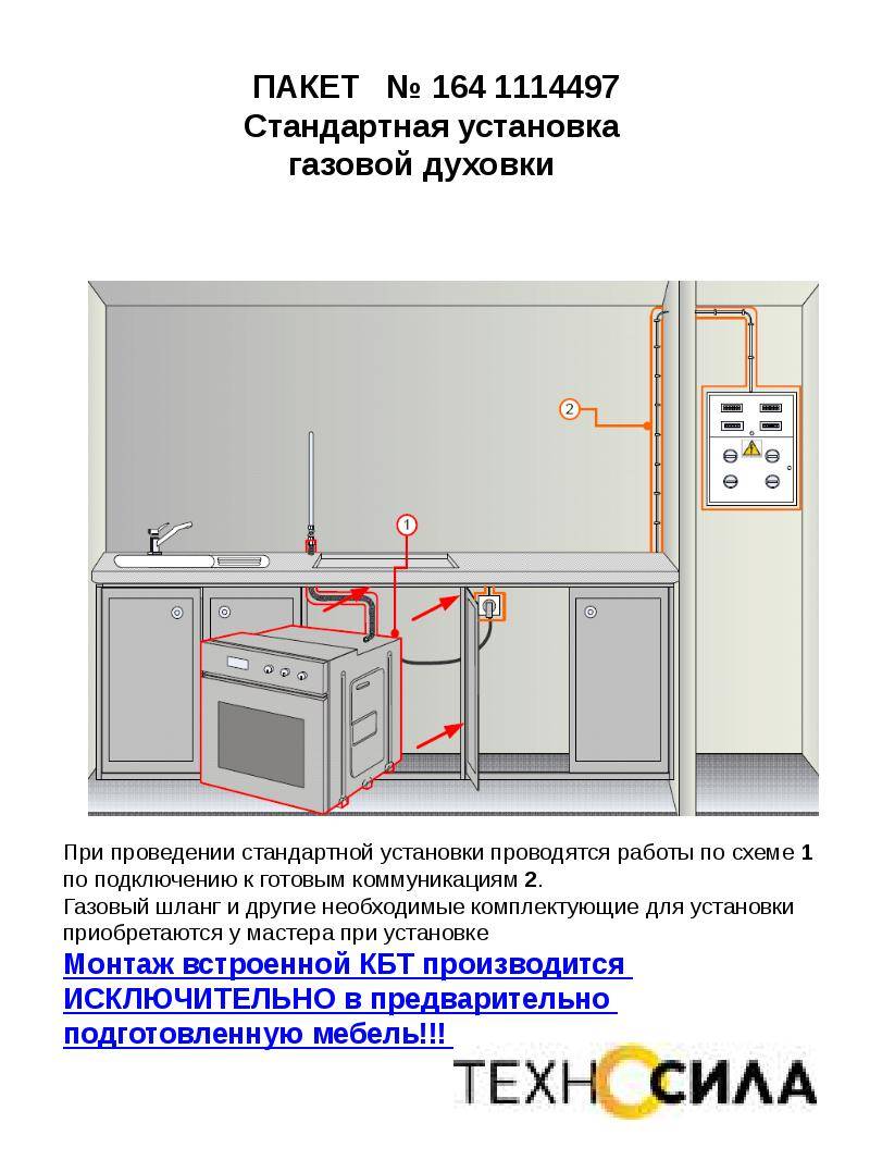 Установка встраиваемого духового газового шкафа своими руками, как подключить газовую духовку (фото, видео) » интер-ер.ру