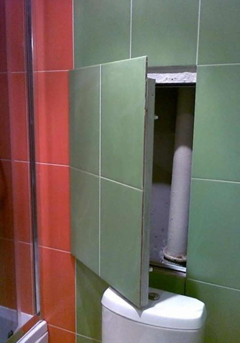 Фото как закрыть трубы в туалете