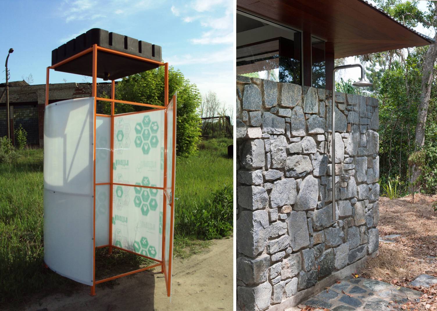 Строим летний душ на даче своими руками: технология постройки и чертежи