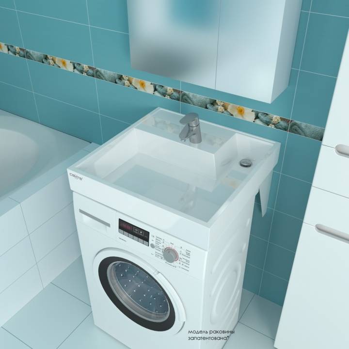 Установка раковины над стиральной машиной в ванной комнате: монтаж своими руками