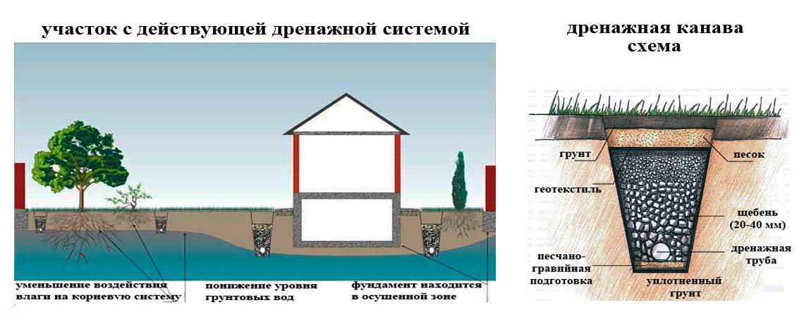 Устройство дренажа вокруг дома своими руками: пошаговая инструкция