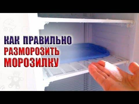 Как правильно разморозить холодильник