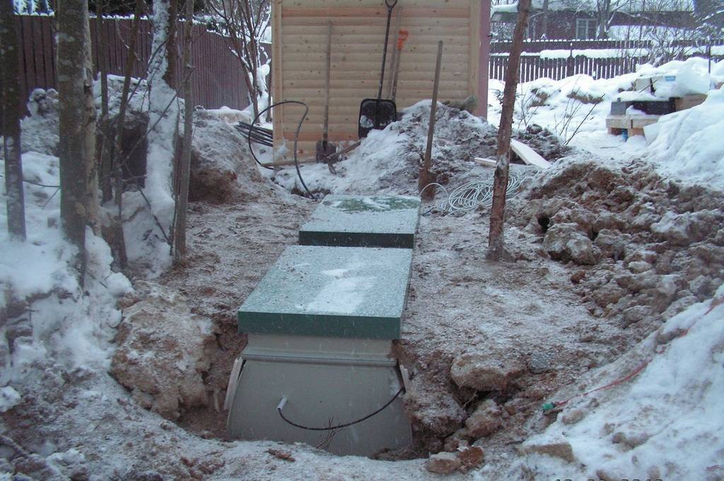 Утепление септика на зимний период и консервация