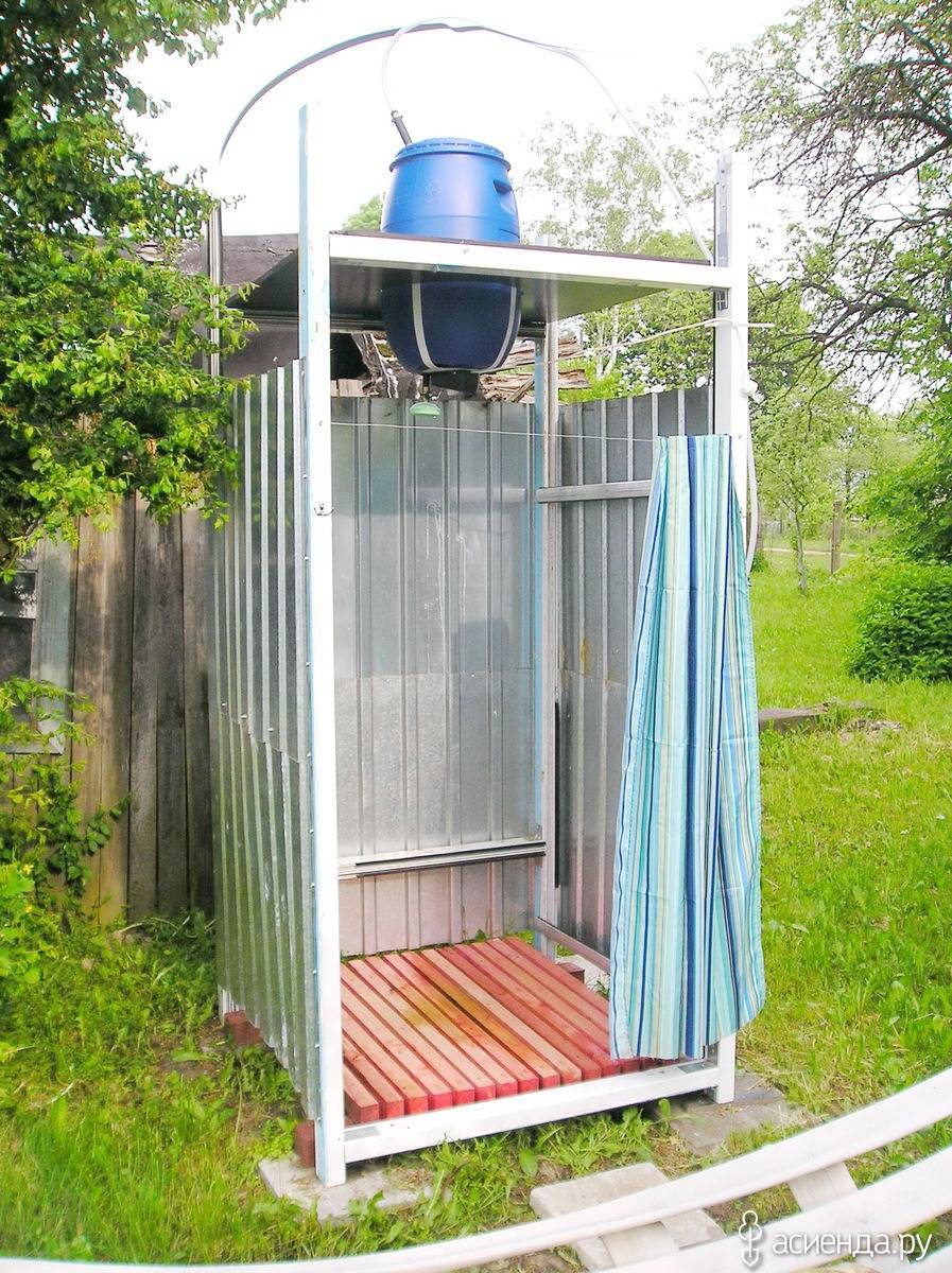 Летний душ для дачи своими руками из подручных материалов фото