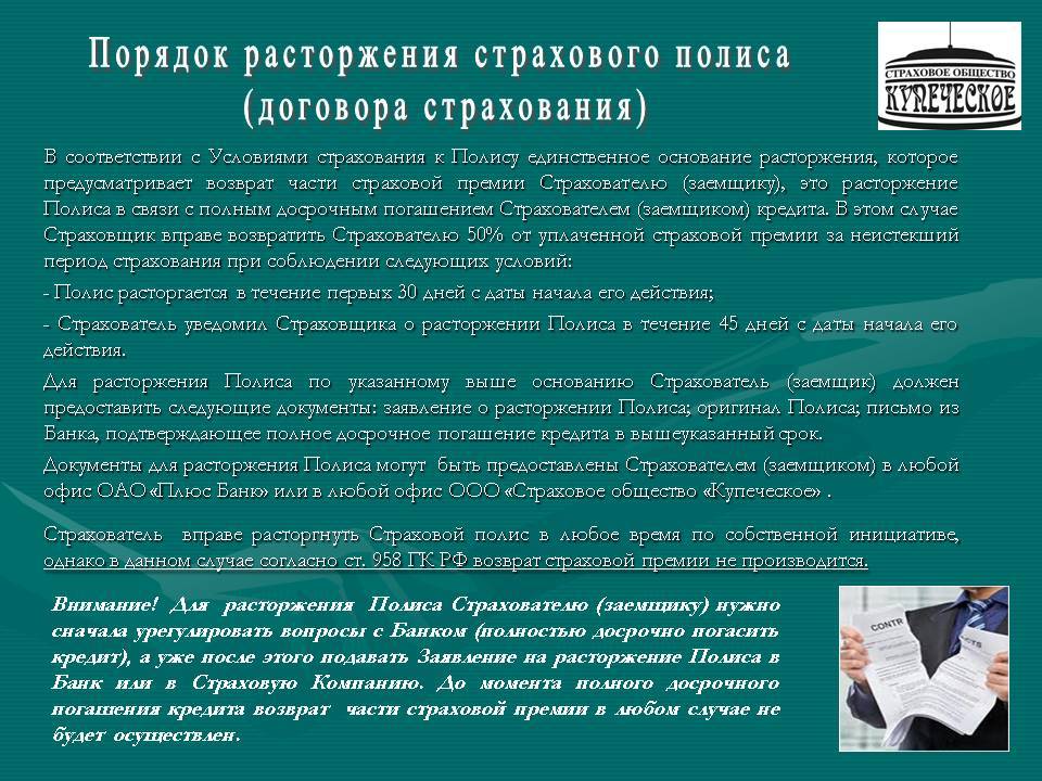 Расторжение кредитного договора с банком: основания, порядок и сроки процедуры